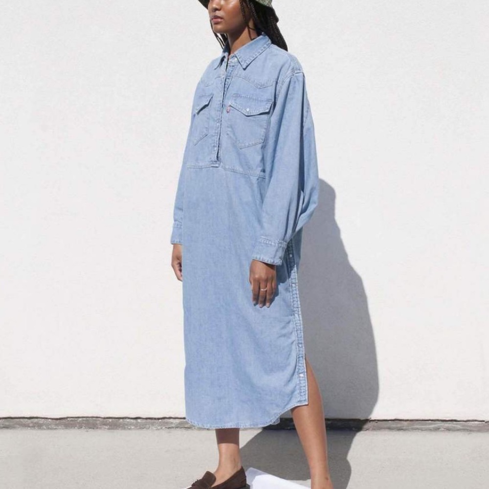 Ganni x Levi’s Denim Shirt Dress